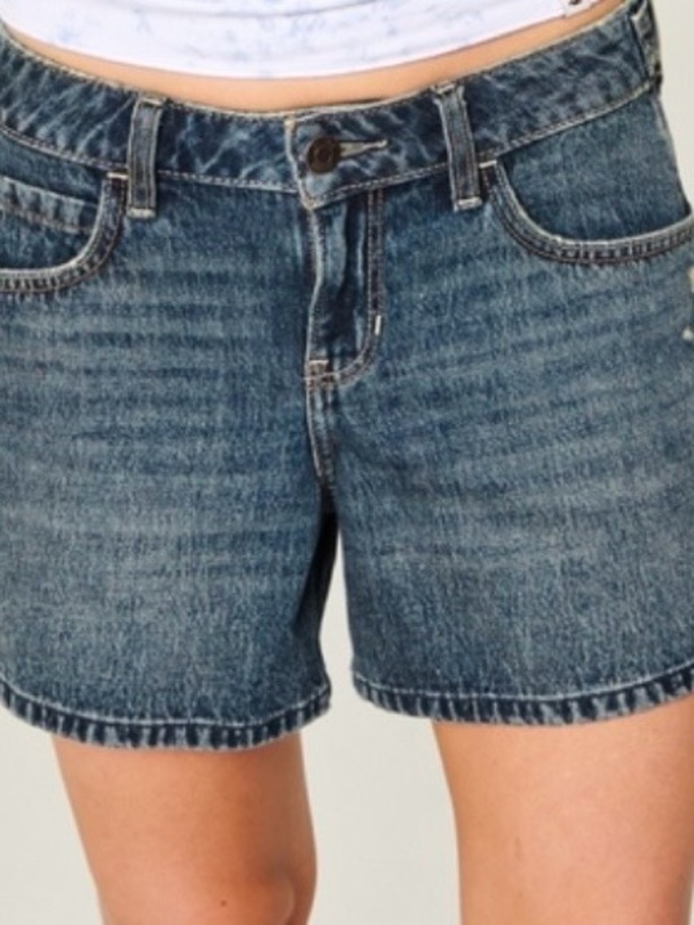 Hollister Blue Wash Denim Shorts